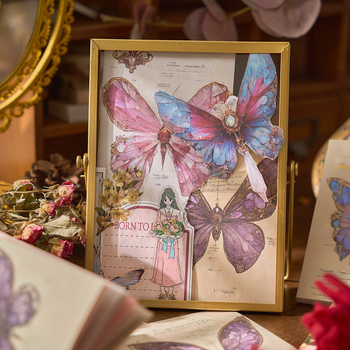 Set bilježnica umjetničkog dnevnika s pozadinskim kolažom, materijalni papir, 60 listova, marka Early foam, nije ljepilo, IP: Nije dopušteno