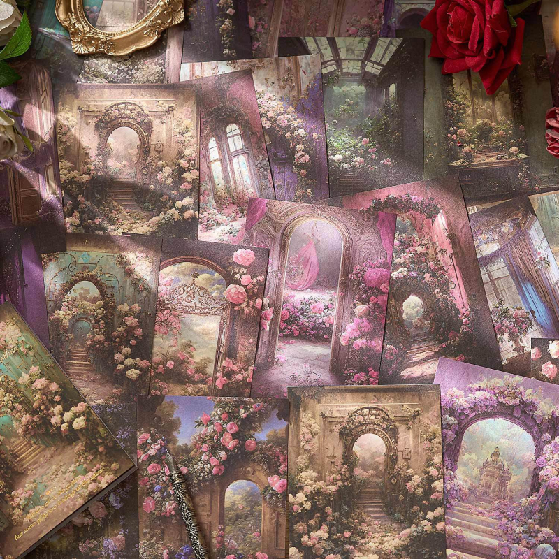 Set bilježnica umjetničkog dnevnika s pozadinskim kolažom, materijalni papir, 60 listova, marka Early foam, nije ljepilo, IP: Nije dopušteno