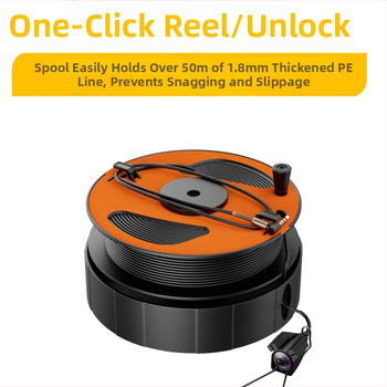 Υποβρύχιος ανιχνευτής ψαριών με HD απεικόνιση, νυχτερινή όραση, μέτρηση θερμοκρασίας και κάμερα βαθιάς απεικόνισης, εύρος βάθους 0,6–500 m