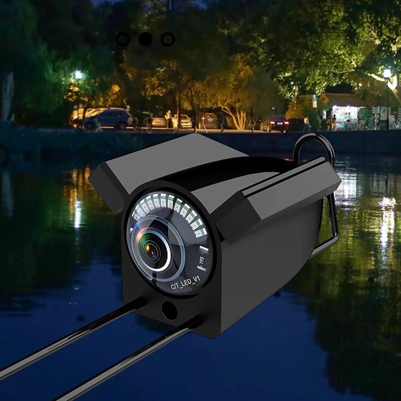 Υποβρύχιος ανιχνευτής ψαριών με HD απεικόνιση, νυχτερινή όραση, μέτρηση θερμοκρασίας και κάμερα βαθιάς απεικόνισης, εύρος βάθους 0,6–500 m