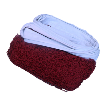 Бадминтонна мрежа за вътрешна и външна употреба — портативна, издръжлива полипропиленова мрежа с опции за ръб от нейлоново въже или стоманено въже, регулируема дължина