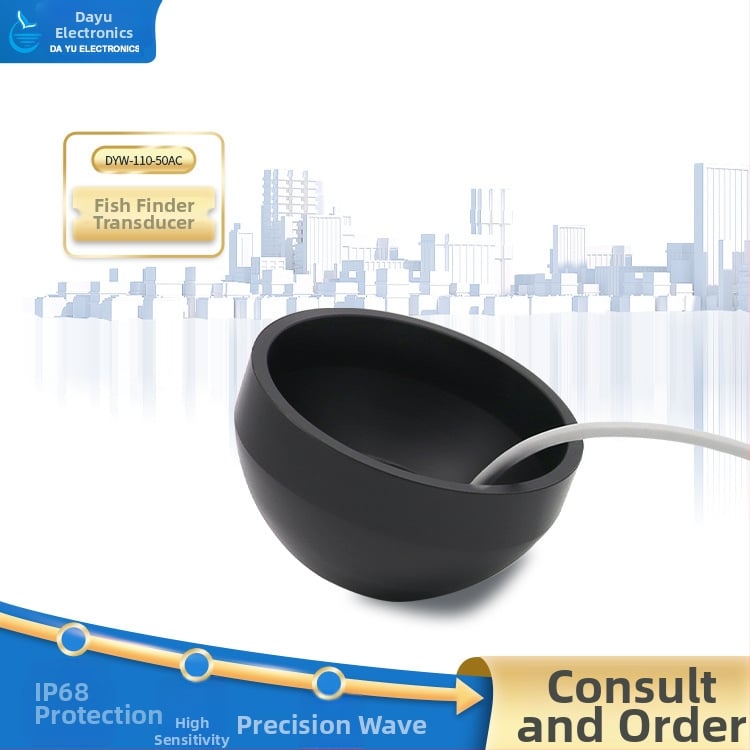 110K ултразвуков сенсор за улов на риба, безжичен сонар зонд, вътрешен модул (Модел: DYW-110-50AC; Честота: 110 kHz)