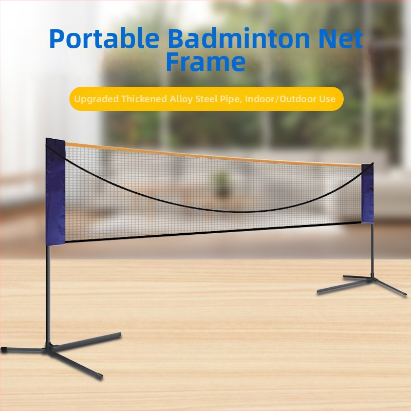 Prenosný stĺpový sieťový stojan na badminton, skladateľný a odnímateľný; Wind značka; vhodný pre badminton a tenis; možná personalizácia spracovania