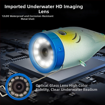 7-palcový vodotesný rybársky endoskop s 120° uhlom zobrazenia, IP66, pracovná dĺžka 1000 mm, rozlíšenie 200 pixelov