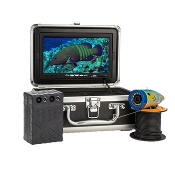 7 hüvelykes vízálló horgász endoszkóp 120°-os széles látómezővel, IP66 besorolás, 1000 mm működési hossz, 200 pixeles felbontás