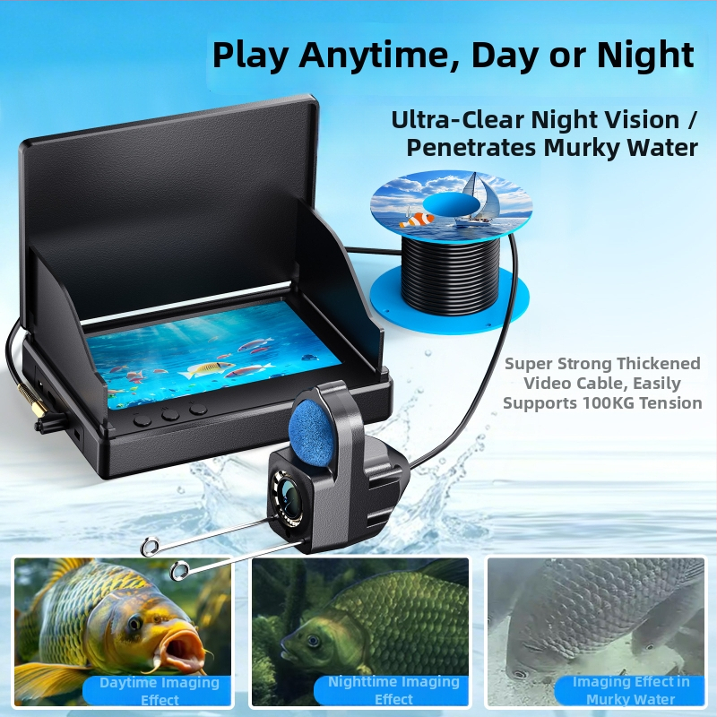 P300 podvodná rybárska kamera s IP68, 2 MP rozlíšenie, 60° zorné pole, LED osvetlenie