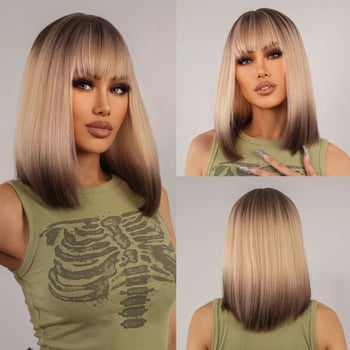 S-2343 modellű paróka, egyenes hajjal és qi frufruval, hőálló rostokból, teljes fejű paróka nőknek cosplay