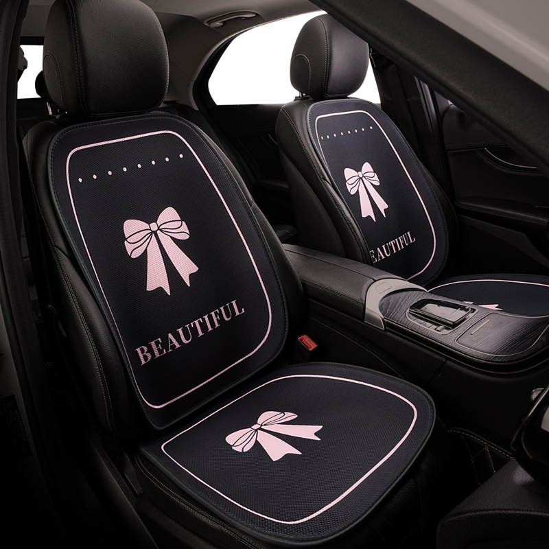 Μαξιλάρι καθίσματος αυτοκινήτου για πίσω κάθισμα, αεριζόμενο, για όλες τις εποχές, επιφάνεια Ice Silk, γέμισμα από συνθετικές ίνες