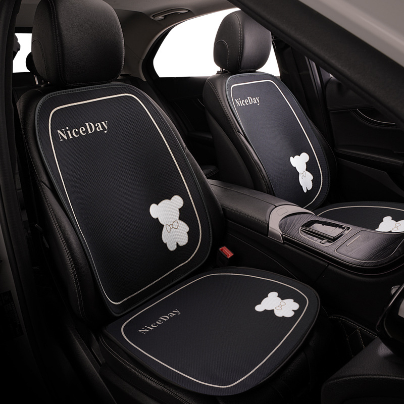 Μαξιλάρι καθίσματος αυτοκινήτου για πίσω κάθισμα, αεριζόμενο, για όλες τις εποχές, επιφάνεια Ice Silk, γέμισμα από συνθετικές ίνες