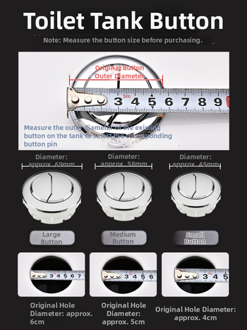 Integrirani ventil za odvod vode iz spremnika toaleta, nehrđajući čelik, 3-inčno ispiranje, veliki promjer izlaza