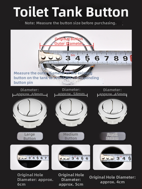 Integrirani ventil za odvod vode iz spremnika toaleta, nehrđajući čelik, 3-inčno ispiranje, veliki promjer izlaza