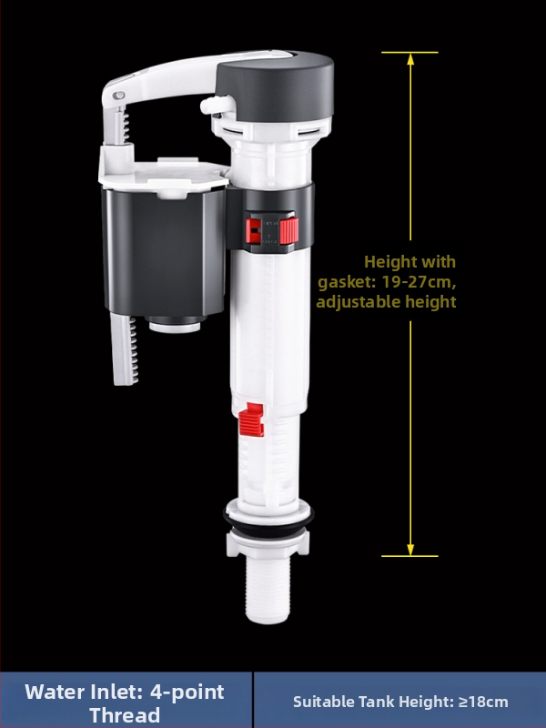 Integrirani ventil za odvod vode iz spremnika toaleta, nehrđajući čelik, 3-inčno ispiranje, veliki promjer izlaza