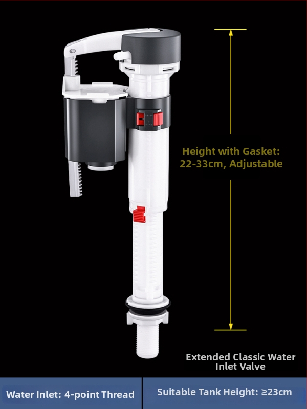 Integrirani ventil za odvod vode iz spremnika toaleta, nehrđajući čelik, 3-inčno ispiranje, veliki promjer izlaza