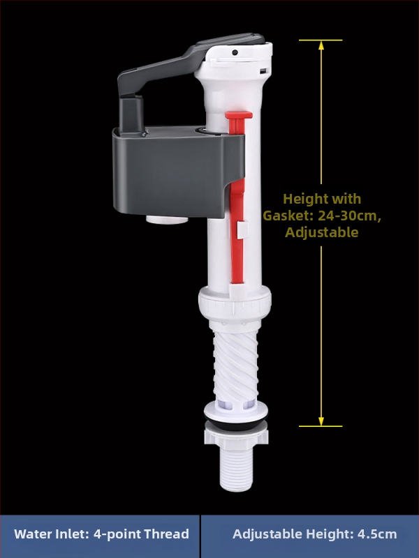 Integrirani ventil za odvod vode iz spremnika toaleta, nehrđajući čelik, 3-inčno ispiranje, veliki promjer izlaza
