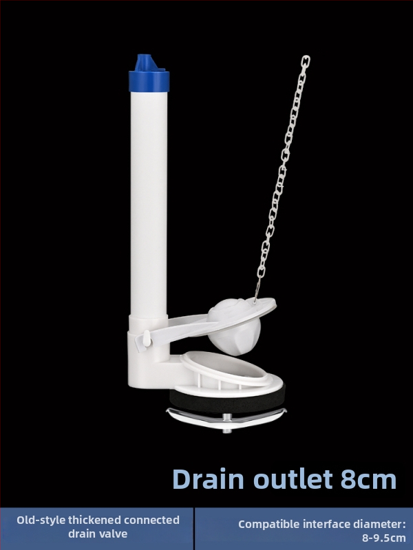 Integrirani ventil za odvod vode iz spremnika toaleta, nehrđajući čelik, 3-inčno ispiranje, veliki promjer izlaza