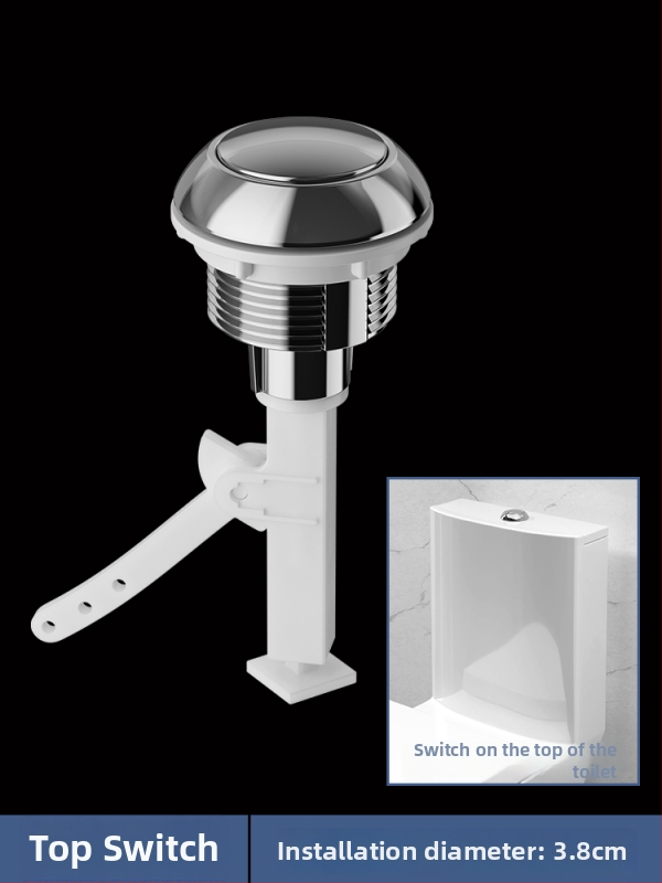 Integrirani ventil za odvod vode iz spremnika toaleta, nehrđajući čelik, 3-inčno ispiranje, veliki promjer izlaza