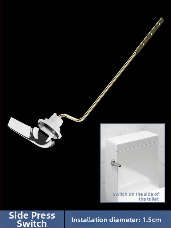 Integrirani ventil za odvod vode iz spremnika toaleta, nehrđajući čelik, 3-inčno ispiranje, veliki promjer izlaza