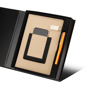 Poslovni bilježnica set s PU omotom, loose-leaf vezivanje, Daolin papir 100 g, metalni dijelovi