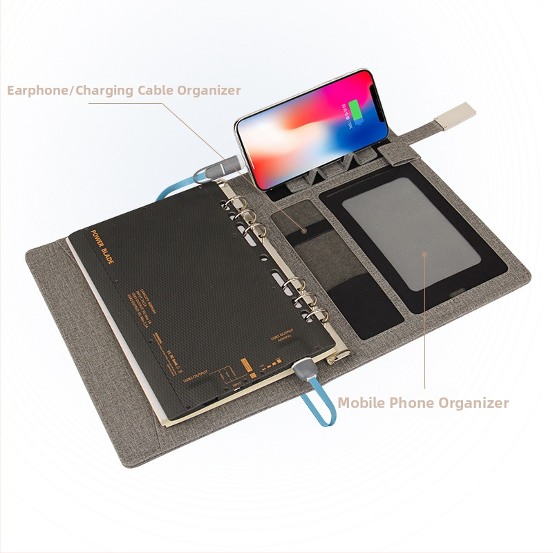 Poslovni bilježnica set s PU omotom, loose-leaf vezivanje, Daolin papir 100 g, metalni dijelovi