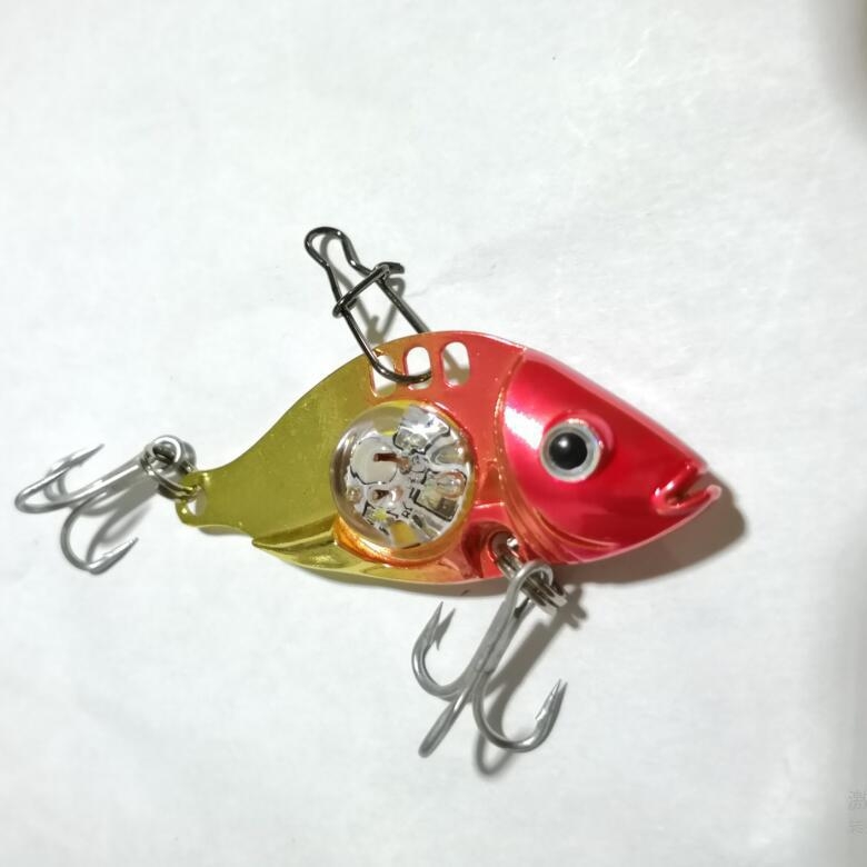 LED lampa za mamce za ribolov, tijelo od aluminijske legure, napajanje baterijom, LED izvor svjetla