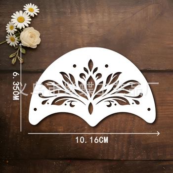 DIY rajzasztal üreges sablonnal gyerekek arcának festéséhez – kézzel készített kreatív festőeszköz, PET anyag, modell SJX-190