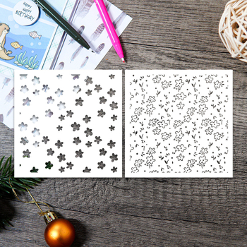 Šuplji šablon za crtanje za ukrašavanje dnevnika - smola; moderni minimalizam; graviranje; šuplji oblik; namjena: ukrašavanje dnevnika