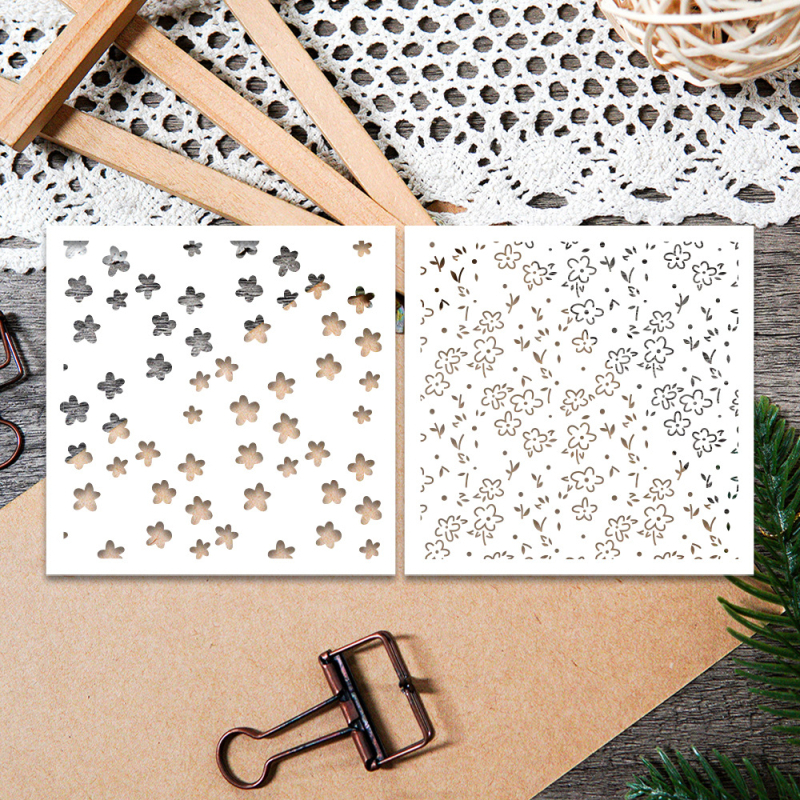 Šuplji šablon za crtanje za ukrašavanje dnevnika - smola; moderni minimalizam; graviranje; šuplji oblik; namjena: ukrašavanje dnevnika