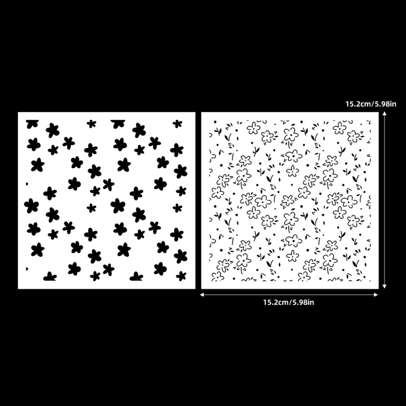 Šuplji šablon za crtanje za ukrašavanje dnevnika - smola; moderni minimalizam; graviranje; šuplji oblik; namjena: ukrašavanje dnevnika