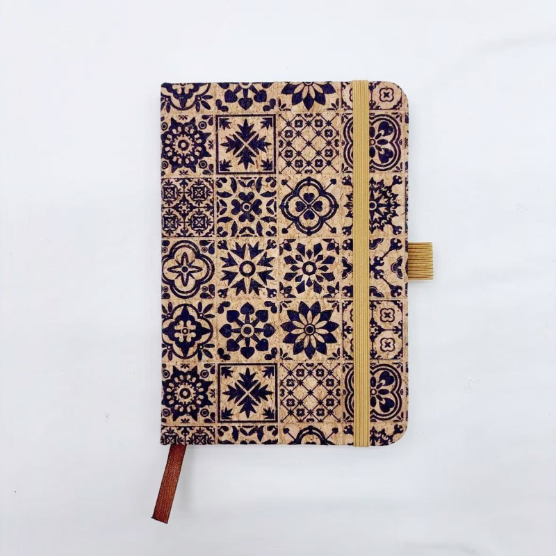 Bilježnica s unutarnjim papirom od drvene pulpe, ljepilno povezivanje, 200-300 stranica, kreativni stil, retro cvjetni uzorak