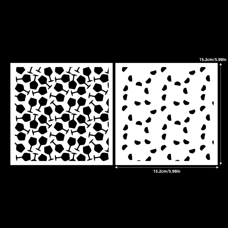 Šablona za slikanje s prorezima za ukrašavanje torbe, smola, graviranje, moderni minimalistički stil