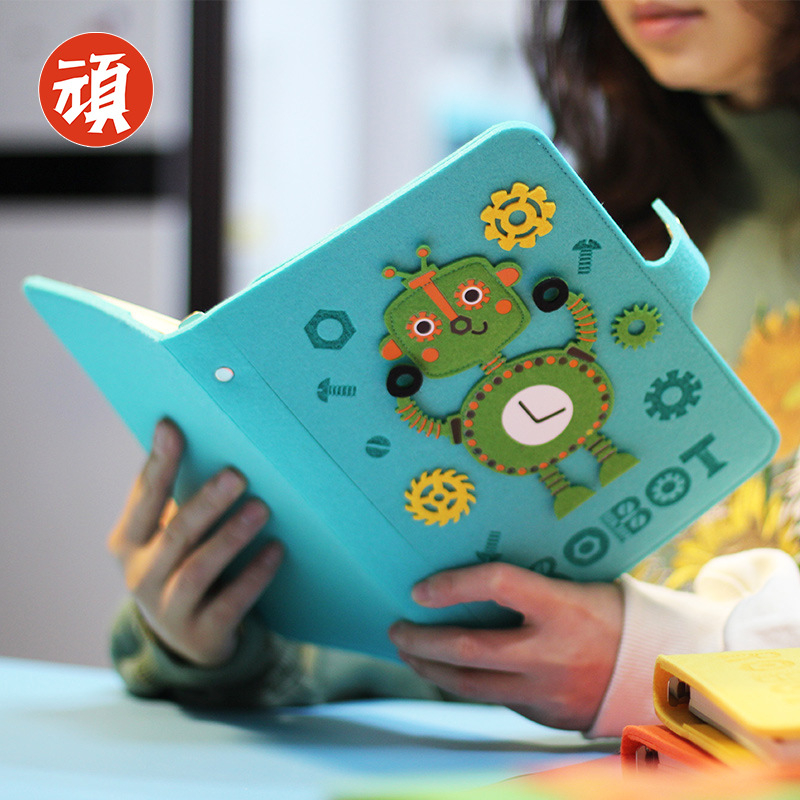 Füzet oldható lapokkal, vastag filcborítású, Daolin papír, 80 g/m², aranyos japán-koreai stílus, márka Stubborn creativity