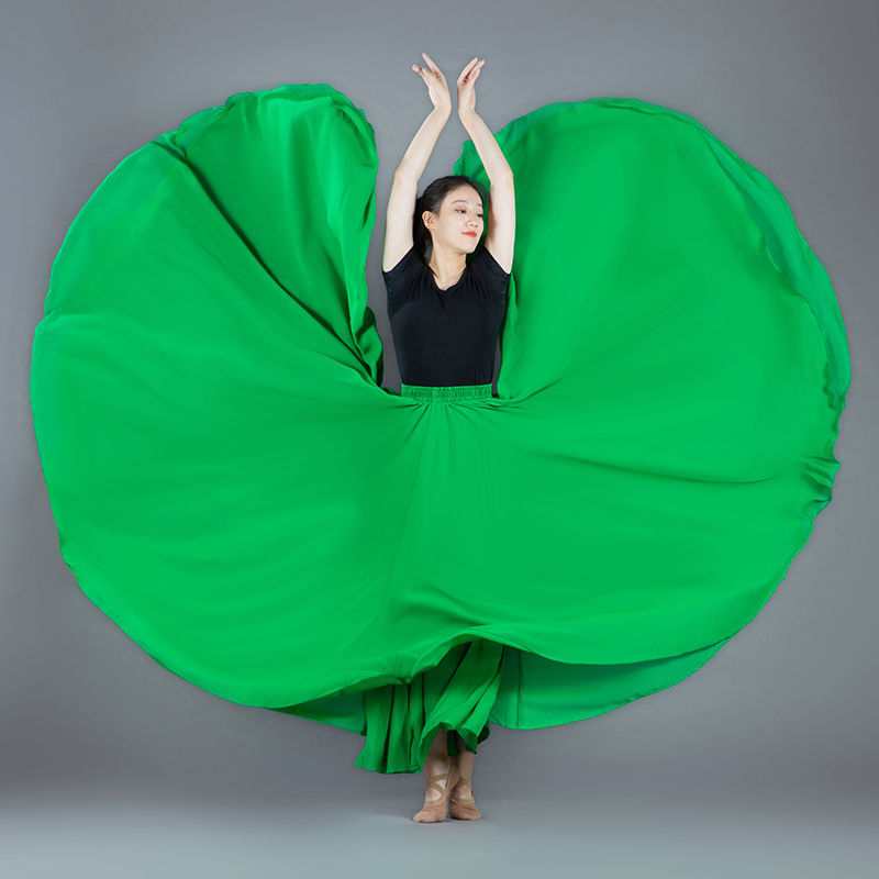 Plesna suknja od šifona za etnički ples, Lin Mu, proljeće 2023