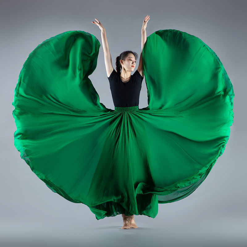 Plesna suknja od šifona za etnički ples, Lin Mu, proljeće 2023