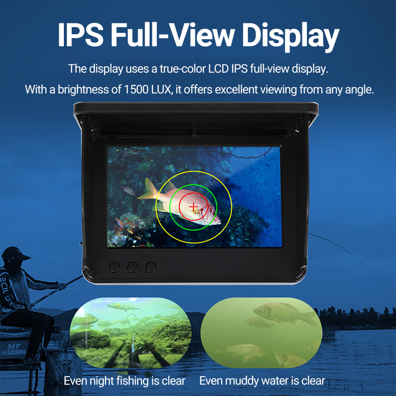 Éjszakai horgászathoz készült videóendoszkóp — IP66 vízálló, infravörös világítás, széles látószög, Ø20 mm szenzorátmérő, munkahossz 15000