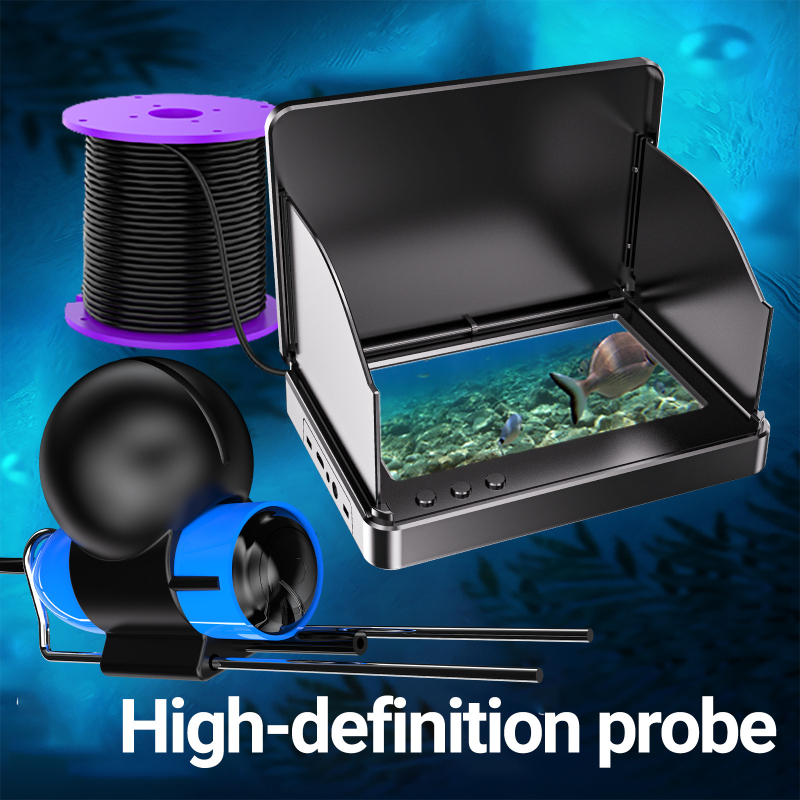 Éjszakai horgászathoz készült videóendoszkóp — IP66 vízálló, infravörös világítás, széles látószög, Ø20 mm szenzorátmérő, munkahossz 15000