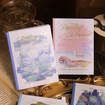 Bilježnica Chengpin, Nostalgijski retro stil, Dream Time serija (180 stranica, unutarnji papir 100 g, unutarnji materijal: sirova drvna pulpa, korica od papira)