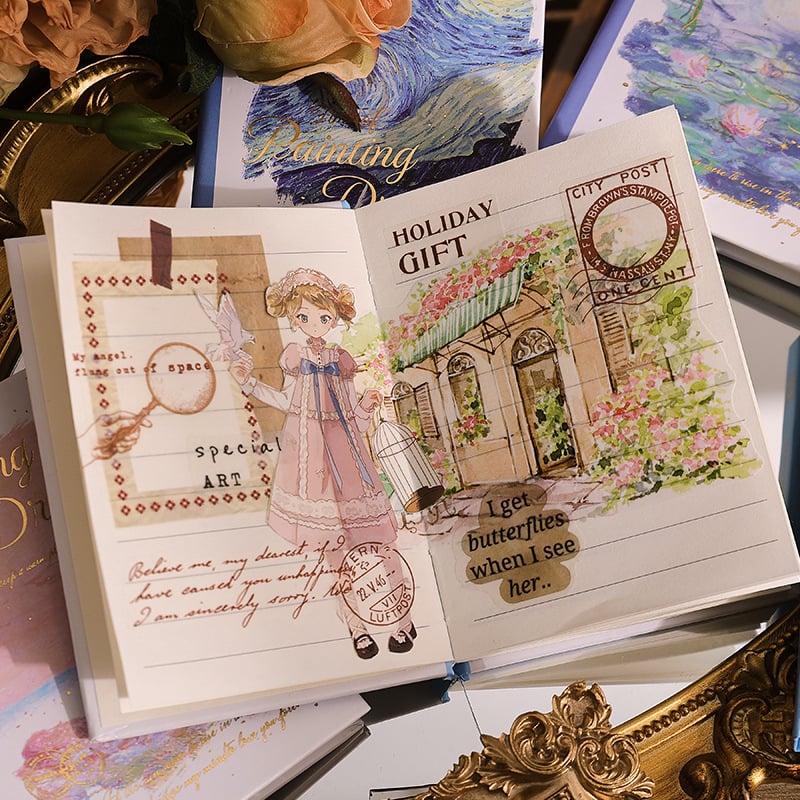 Bilježnica Chengpin, Nostalgijski retro stil, Dream Time serija (180 stranica, unutarnji papir 100 g, unutarnji materijal: sirova drvna pulpa, korica od papira)