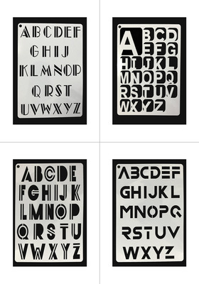 Šablone slova i brojeva (24 kom) za DIY dnevnik – PET materijal, brand Painted Enle; IP ovlaštenje: Ne; Privatne marke: Da; Uvoz: Ne