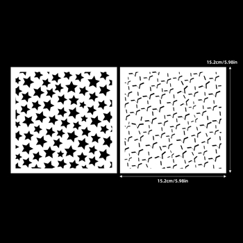 Šablona za slikanje od smole, šuplja šablona za ukrašavanje dnevnika, u modernom minimalističkom stilu s graviranjem