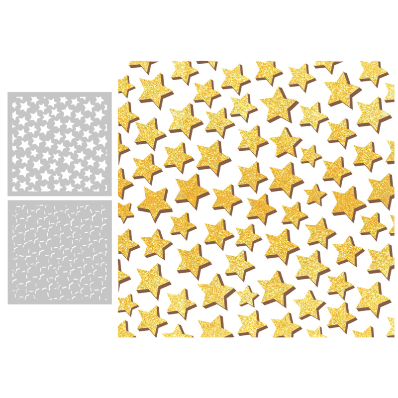 Šablona za slikanje od smole, šuplja šablona za ukrašavanje dnevnika, u modernom minimalističkom stilu s graviranjem