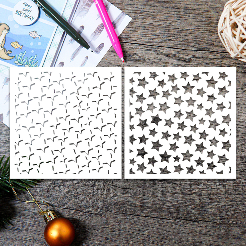 Šablona za slikanje od smole, šuplja šablona za ukrašavanje dnevnika, u modernom minimalističkom stilu s graviranjem