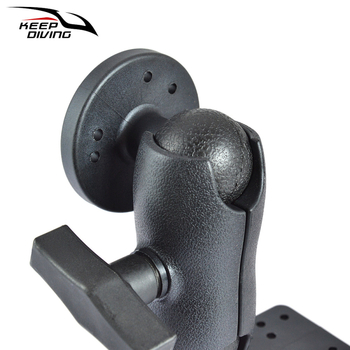 KEEP DIVING KK-A53 kajak halfigyelő tartó, GPS-kompatibilis, 360°-os forgó rögzítő, anyag: megerősített nylon + TPU