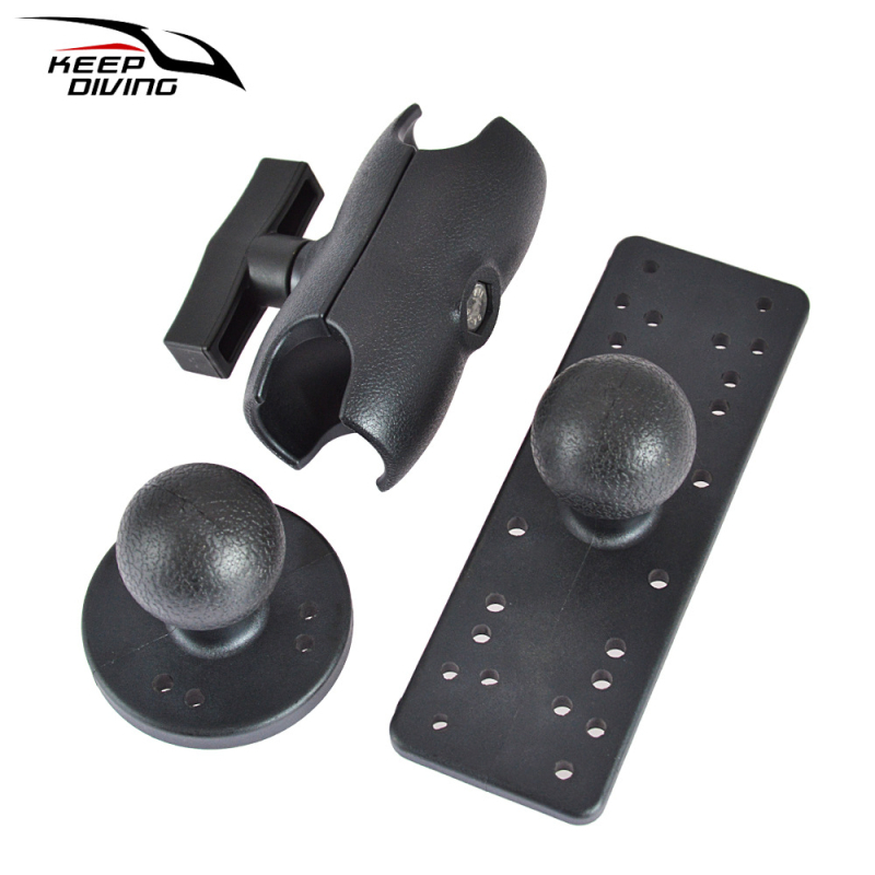 KEEP DIVING KK-A53 kajak halfigyelő tartó, GPS-kompatibilis, 360°-os forgó rögzítő, anyag: megerősített nylon + TPU