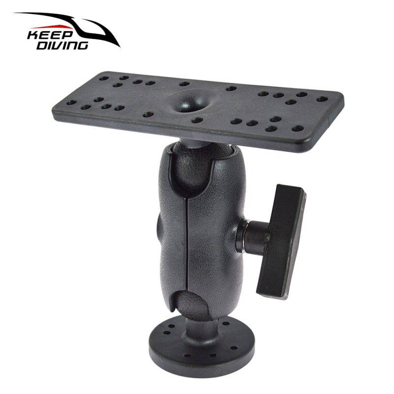 KEEP DIVING KK-A53 kajak halfigyelő tartó, GPS-kompatibilis, 360°-os forgó rögzítő, anyag: megerősített nylon + TPU