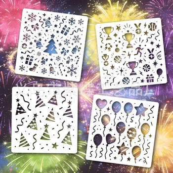 Šablona alat za izradu SJX-169 — PET materijal, marka Yiwu City Purple Butterfly Craft Factory, prekogranica ekskluzivno snabdijevanje, IP prava: nije autorizirano