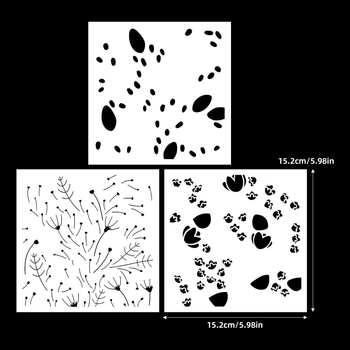 Šablona za crtanje, šuplja forma, smola, graviranje, moderni minimalistički stil, za ukrašavanje torbe