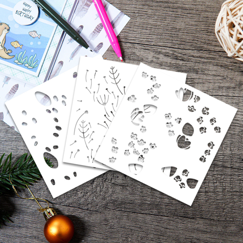 Šablona za crtanje, šuplja forma, smola, graviranje, moderni minimalistički stil, za ukrašavanje torbe