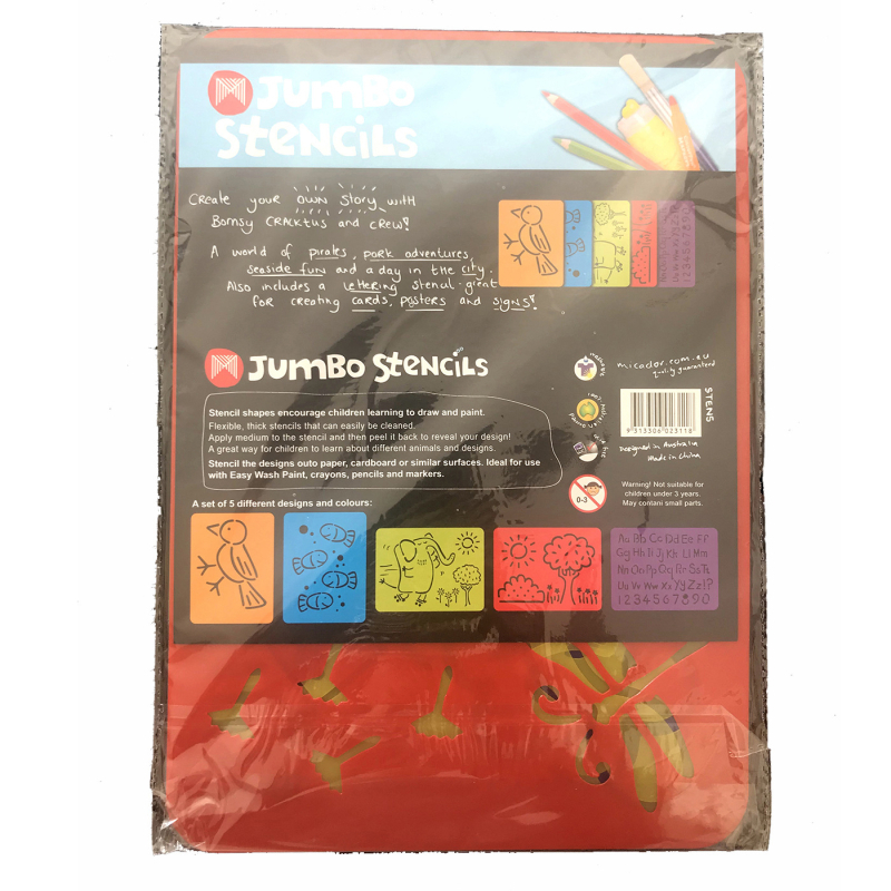 A4 Šablona za crtanje, set od 5 modela, scenarijski natpisi s izrezima, ekološki PET materijal, životinjski uzorak (Brand Painted Enle; Materijal PET; Uvoz: Ne; IP ovlaštenje: Ne; Ovlaštene privatne marke: Da)