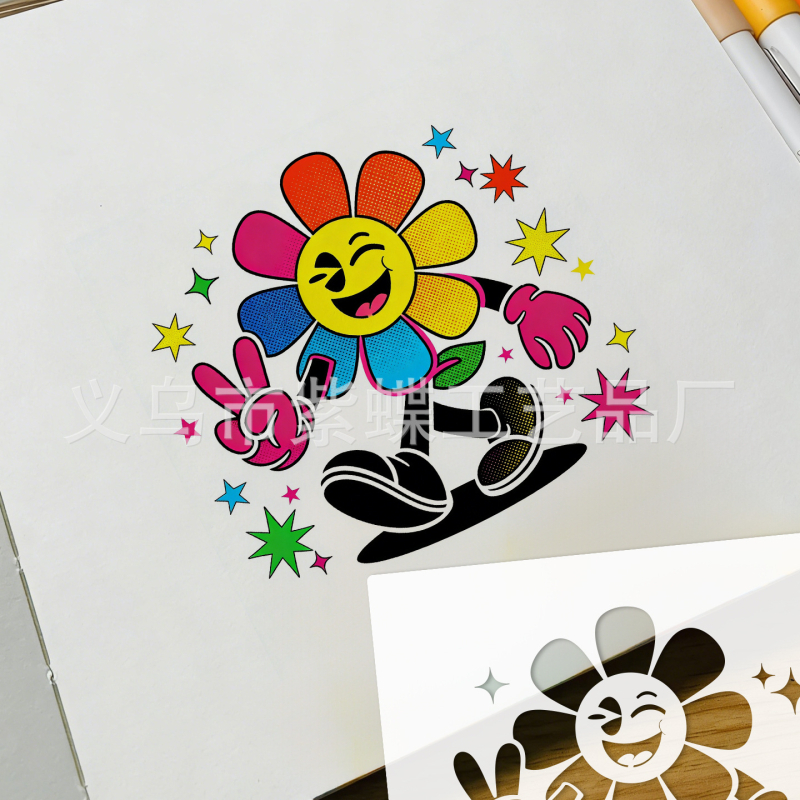 PET DIY šablona za crtanje s izrezanom kartom za graffiti ploču – Kôd proizvoda A1670 – Marka: Yiwu City Purple Butterfly Crafts Factory – Izvoz preko granice ekskluzivni izvor dobave: Da – IP ovlašten: Ne