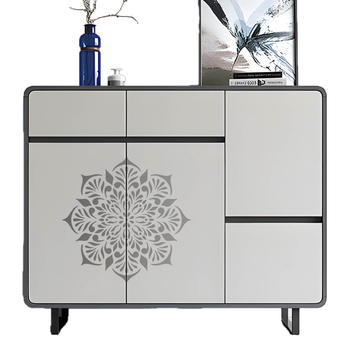 Šablona za crtanje s cvijećem, biljem i slovima, prorezani dizajn, prilagođena DIY grafiti ploča (Materijal: PET; Uvoz: Ne; IP autorizacija: Ne)